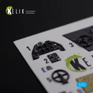   Kelik BF109-F2/F4 interior 3D decals for Fine Molds kit 1:72 (K72123)