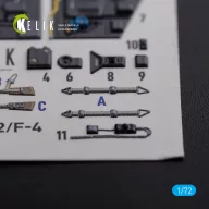   Kelik BF109-F2/F4 interior 3D decals for Fine Molds kit 1:72 (K72123)