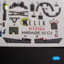 Kelik MIRAGE III CJ - interior 3D decals for SpecialHobby kit 1:72 (K72124)