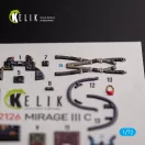 Kelik MIRAGE III C - interior 3D decals for Modelsvit kit 1:72 (K72126)