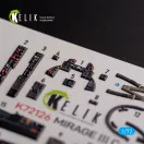 Kelik MIRAGE III C - interior 3D decals for Modelsvit kit 1:72 (K72126)