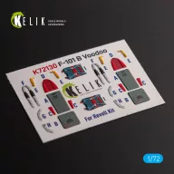   Kelik F-101 Voodoo - interior 3D decals for Revell kit 1:72 (K72130)