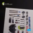 Kelik Yak-1B - interior 3D decals for Arma Hobby kit 1:72 (K72133)