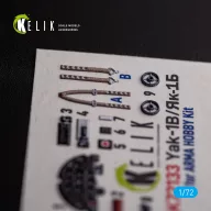   Kelik Yak-1B - interior 3D decals for Arma Hobby kit 1:72 (K72133)