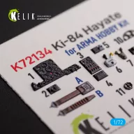   Kelik Ki-84 Hayate - interior 3D decals for Arma Hobby kit 1:72 (K72134)