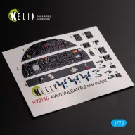   Kelik AVRO VULCAN B.2 Rear cockpit - interior 3D decals for Airfix kit 1:72 (K72136)