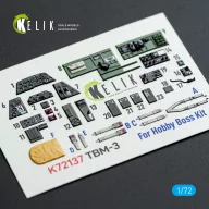   Kelik TBM-3 Avenger - interior 3D decals for HobbyBoss kit 1:72 (K72137)