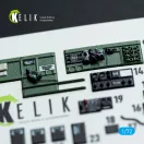 Kelik TBM-3 Avenger - interior 3D decals for HobbyBoss kit 1:72 (K72137)