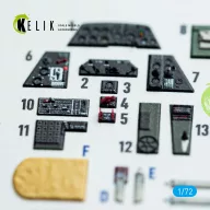  Kelik TBM-3 Avenger - interior 3D decals for HobbyBoss kit 1:72 (K72137)