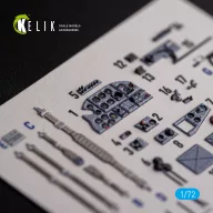   Kelik Il-2 Shturmovik - interior 3D decals for Tamiya kit 1:72 (K72138)
