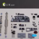 Kelik Il-2 Shturmovik - interior 3D decals for Tamiya kit 1:72 (K72138)