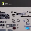 Kelik Il-2 Shturmovik - interior 3D decals for Tamiya kit 1:72 (K72138)