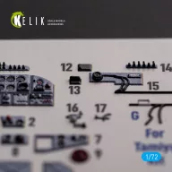   Kelik Il-2 Shturmovik - interior 3D decals for Tamiya kit 1:72 (K72138)