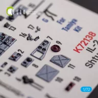   Kelik Il-2 Shturmovik - interior 3D decals for Tamiya kit 1:72 (K72138)