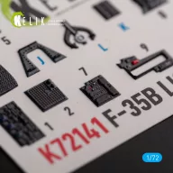   Kelik F-35B - interior 3D decals for Tamiya kit 1:72 (K72141)