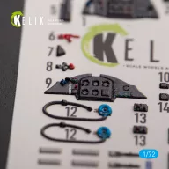   Kelik Me 163 B/S Komet - interior 3D decals for Hobby 2000/Academy kit 1:72 (K72145)