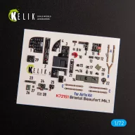   Kelik Bristol Beaufort Mk.1 - interior 3D decals for Airfix kit 1:72 (K72151)