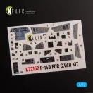 Kelik F-14B - interior 3D decals for GWH kit 1:72 (K72152)