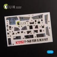 Kelik F-14B - interior 3D decals for GWH kit 1:72 (K72152)