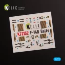 Kelik F-14B - interior 3D decals for GWH kit 1:72 (K72152)