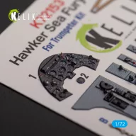   Kelik Hawker Sea Fury FB.11 - interior 3D decals for Trumpeter kit 1:72 (K72153)