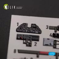   Kelik P-40K - interior 3D decals for Special Hobby kit 1:72 (K72154)