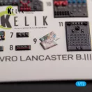 Kelik AVRO LANCASTER B.III - interior 3D decals for Airfix kit 1:72 (K72158)