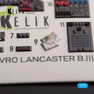   Kelik AVRO LANCASTER B.III - interior 3D decals for Airfix kit 1:72 (K72158)