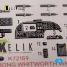Kelik ARMSTRONG WHITWORTH WHITLEY MK.V - interior 3D decals for Airfix kit 1:72 (K72159)