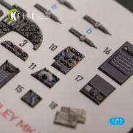   Kelik ARMSTRONG WHITWORTH WHITLEY MK.V - interior 3D decals for Airfix kit 1:72 (K72159)