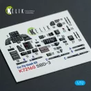 Kelik SBD-3 Dauntless - interior 3D decals for FlyHawk kit 1:72 (K72160)
