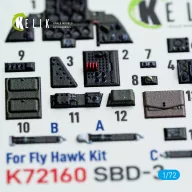   Kelik SBD-3 Dauntless - interior 3D decals for FlyHawk kit 1:72 (K72160)