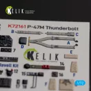 Kelik P-47M Thunderbolt- interior 3D decals for Revell kit 1:72 (K72161)