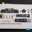 Kelik Westland Wessex HAS.3 - interior 3D decals for Italeri kit 1:72 (K72165)
