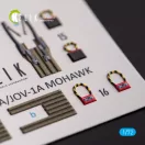 Kelik OV-1A/JOV-1A MOHAWK - interior 3D decals for ClearProp kit 1:72 (K72166)