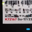 Kelik SU-17M4P/22M4 - interior 3D decals for ModelSvit kit 1:72 (K72167)