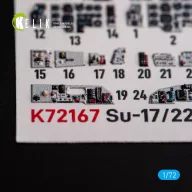   Kelik SU-17M4P/22M4 - interior 3D decals for ModelSvit kit 1:72 (K72167)