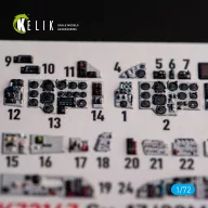   Kelik SU-17M4P/22M4 - interior 3D decals for ModelSvit kit 1:72 (K72167)