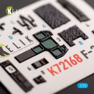   Kelik F-22A Raptor - interior 3D decals for Academy kit 1:72 (K72168)