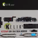 Kelik UH-34J SEA HORSE - interior 3D decals for Italeri kit 1:72 (K72169)