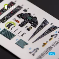   Kelik F-117A NIGHTHAWK - interior 3D decals for Hasegawa kit 1:72 (K72170)