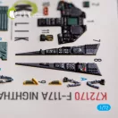Kelik F-117A NIGHTHAWK - interior 3D decals for Hasegawa kit 1:72 (K72170)