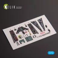   Kelik F-117A NIGHTHAWK - interior 3D decals for Academy kit 1:72 (K72171)