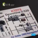 Kelik Dewoitine D.520 - interior 3D decals for Hobby 2000/Hasegawa kit 1:72 (K72173)