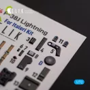 Kelik P-38J Lightning - interior 3D decals for Italeri/Academy kit 1:72 (K72174)