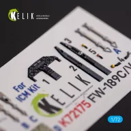   Kelik FW-189C/V-6 - interior 3D decals for ICM kit 1:72 (K72175)