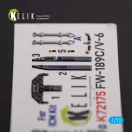 Kelik FW-189C/V-6 - interior 3D decals for ICM kit 1:72 (K72175)
