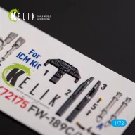   Kelik FW-189C/V-6 - interior 3D decals for ICM kit 1:72 (K72175)
