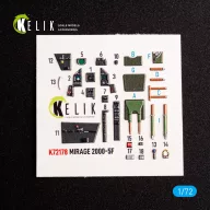   Kelik Mirage 2000-5F - interior 3D decals for ModelSvit kit 1:72 (K72178)