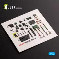   Kelik Mirage 2000-5F - interior 3D decals for ModelSvit kit 1:72 (K72178)